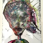 Wesensportrait, 2013, 30 x 21 cm, Lack und Aquarell auf Büttenpapier