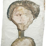 Mrs. Findushy, 2006, 30 x 21cm, Aquarell auf Packpapier