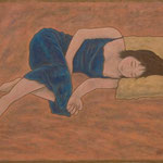 シエスタ Sieste  60×73cm カンバスに油彩 l'huile sur toile  2005