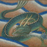 アジアの龍 Dragon d'Asie  50×61cm  カンバスに油彩 l'huile sur toile  2009