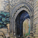 サンタンドレ要塞 Fort Saint-André (Villeneuve-lès-Avignon)  72,7×60,6cm カンバスに油彩  l'huile sur toile   1999