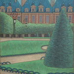 ヴォージュ広場 Place des vosges  116×89cm カンバスに油彩  l'huile sur toile  2008