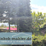 Blick über das Café Koch zum Elbkantinchen