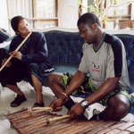 avec Effendi Jaenudin (Samba Sunda) à Rumah Nusantara/Bandung