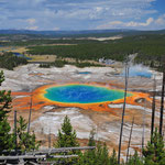 Grand Prismatic im Yellowstone, Wyoming by Volker Abt