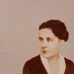 "Lise Meitner" Óleo sobre lienzo 61x38 cm