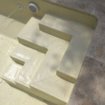 création d'une piscine et pose du revêtement liner armé sable pour une piscine aix en provence