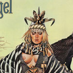 Uriah Heep. Постер посвященный выходу альбома Fallen Angel 1977.фрагмент
