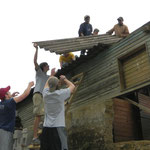 tearing down the old house