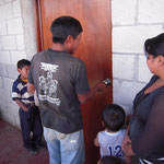 opening the door of the new house