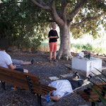 Entspannungseinheit am See Genezareth/ Israel 2022 (Foto privat)