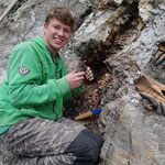 Hannes beim Strahlen - Graubünden Schweiz