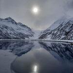 Zervreilasee im Winterzauber