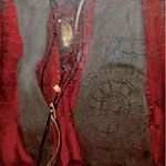 Astre isolé - mixed media - 100x100 cm - 2009