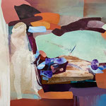  A FIG leaf  , Oil on canvas 80×120cm，2021