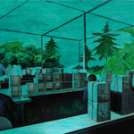 《一棵树的生成五》 , 布面油画 120x100cm，2016