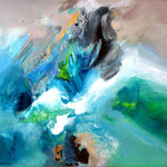 Colorfull lake - mixed media - 175x160 cm - 2018