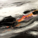 De feu et de glace - mixed media - 60x60 cm - 2016