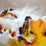 Montagne mystérieuse - mixed media - 120x280 cm - 2014