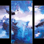 Entre ciel et mer - mixed media - 120x120 cm - 2012