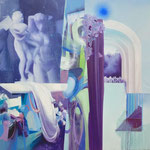 《天上人间，至宝至珍》, 布面油画  100x100cm，2021