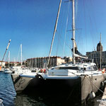 Katamaran an der Côte d`Azur