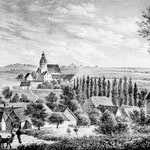 Blick auf Dorna, eine Ansicht aus dem Jahr 1840.