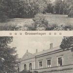 Guthaus Großenhagen und Parkansicht um 1910