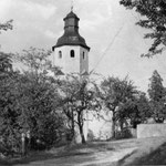 Blick auf die Kirche in Dorna.