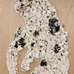 dimension  Sculptures  (dog)    1620mm×970mm    panel,MDF,bond,ceramic