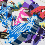 dimension Pictures　(Brushstrokes 2)    1620mm×1300mm    panel,MDF,jesso,acrylic
