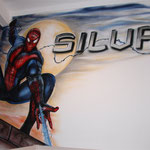 Kinderkamer, kidsroom, Spiderman, Marvel, superheroes
