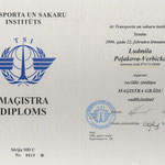 Transport and Telecommunication Institute-Master Degree in Managament Science