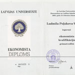 State University of Latvia - Proffesional Diploma -Economist-Accountant