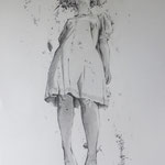 hortense 6 - dessin sur papier - 65cm x 50cm