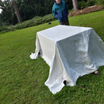 Nentwig u. Steinmeyer 2024 "Tisch" Preziosen Berggarten Hannover ,Tuch u. Polyester