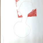 Nentwig 2023 "OT" Kopierstift auf Papier, 150x130 cm