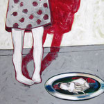 Ulla Nentwig 2013 "Orakel " Acryl LW,120x120cm