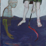 Ulla Nentwig 2016 " Bilanz ziehen" Acryl auf LW, 120x100cm