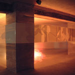 Ulla Nentwig 2004 "One Nigth" 20 m. Scherenschnitt, Licht 