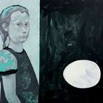 "Eierdiebin" 70x100cm Nentwig 2021
