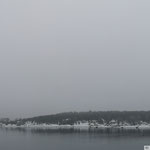 morgens im Oslofjord kurz vor Ankunft