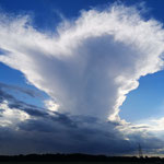 die Reste vom "linken" Gewitter kurz vor der Grenze zu Belarus