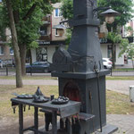 Strassenlaternenkunst in der Gogolia-Street