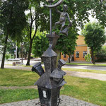 Strassenlaternenkunst in der Gogolia-Street