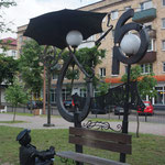 Strassenlaternenkunst in der Gogolia-Street