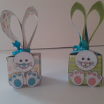 ref B: boite lapin garnie d'oeufs en chocolat 5€