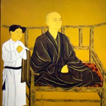 第七祖　恵果阿闍梨は、お大師様の師僧で、中国の皇帝から尊崇され、三朝の国師と称されました。