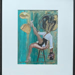 COLLAGE no 11: "SHOP TILL U DROP"            36 x 40 cm