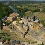 Castelnaud, vue aérienne